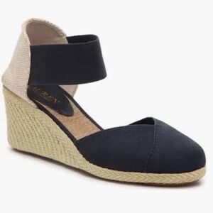 Lauren Ralph Lauren Charla Espadrille Wedge Shoes - Women’s Sz 9 1/2